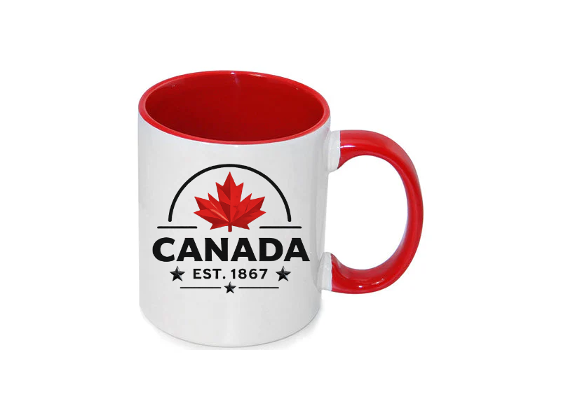 Canadian Ceramic Mug โ Red โ primary view