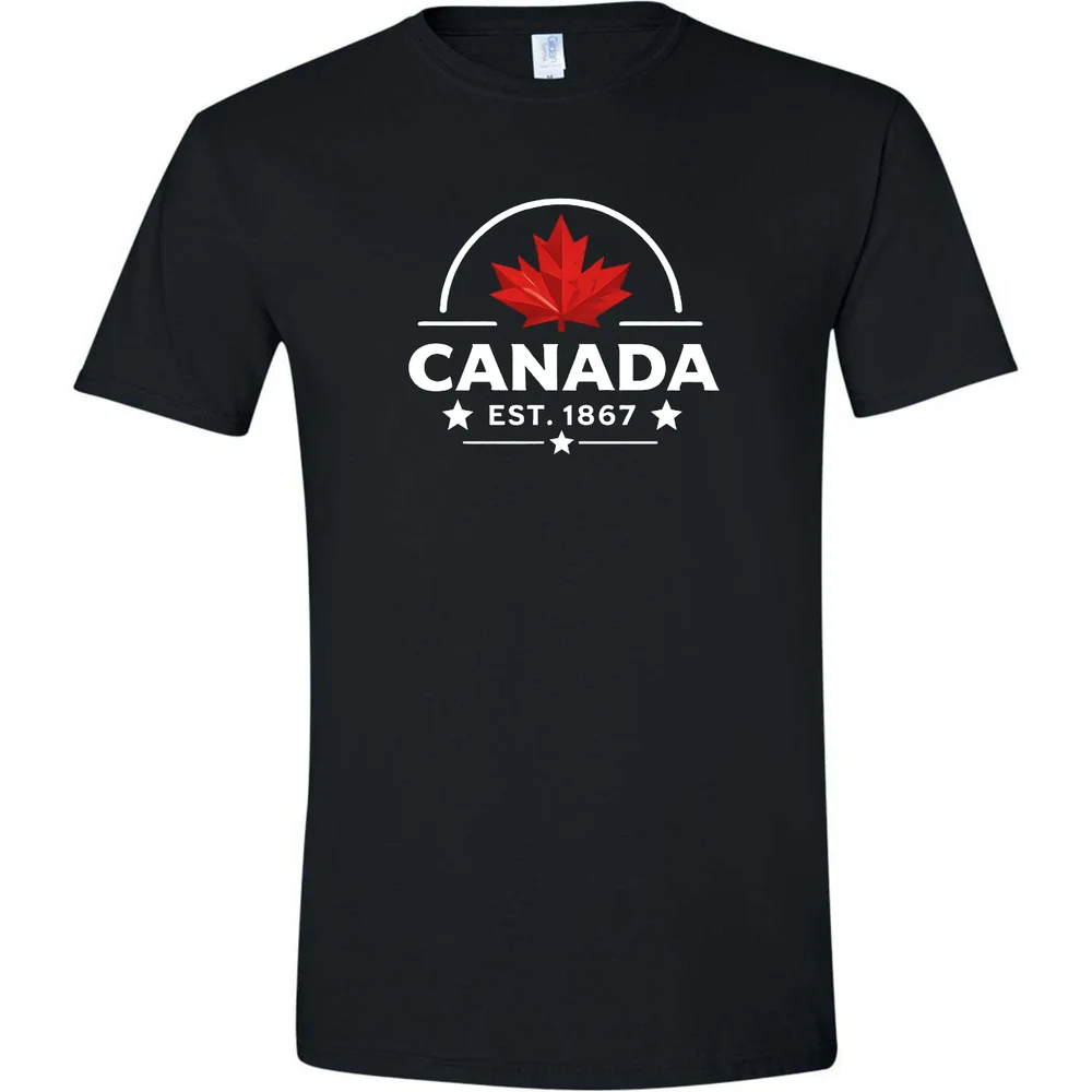 Canada est 1867 Tee โ Black โ primary view