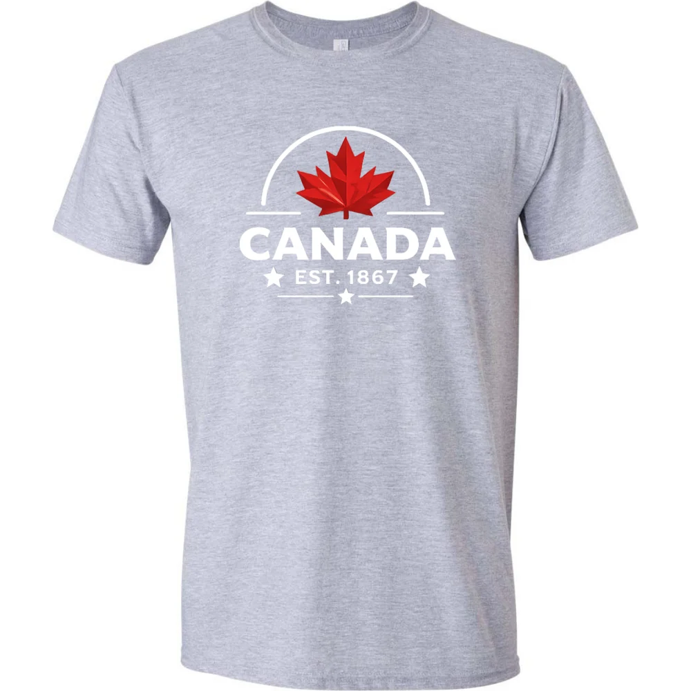 Canada est 1867 Tee โ Grey โ primary view